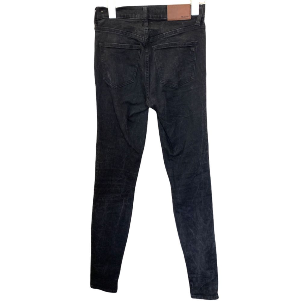 Madewell 9" High Riser Skinny Black Jeans size 25 - Picture 5 of 9